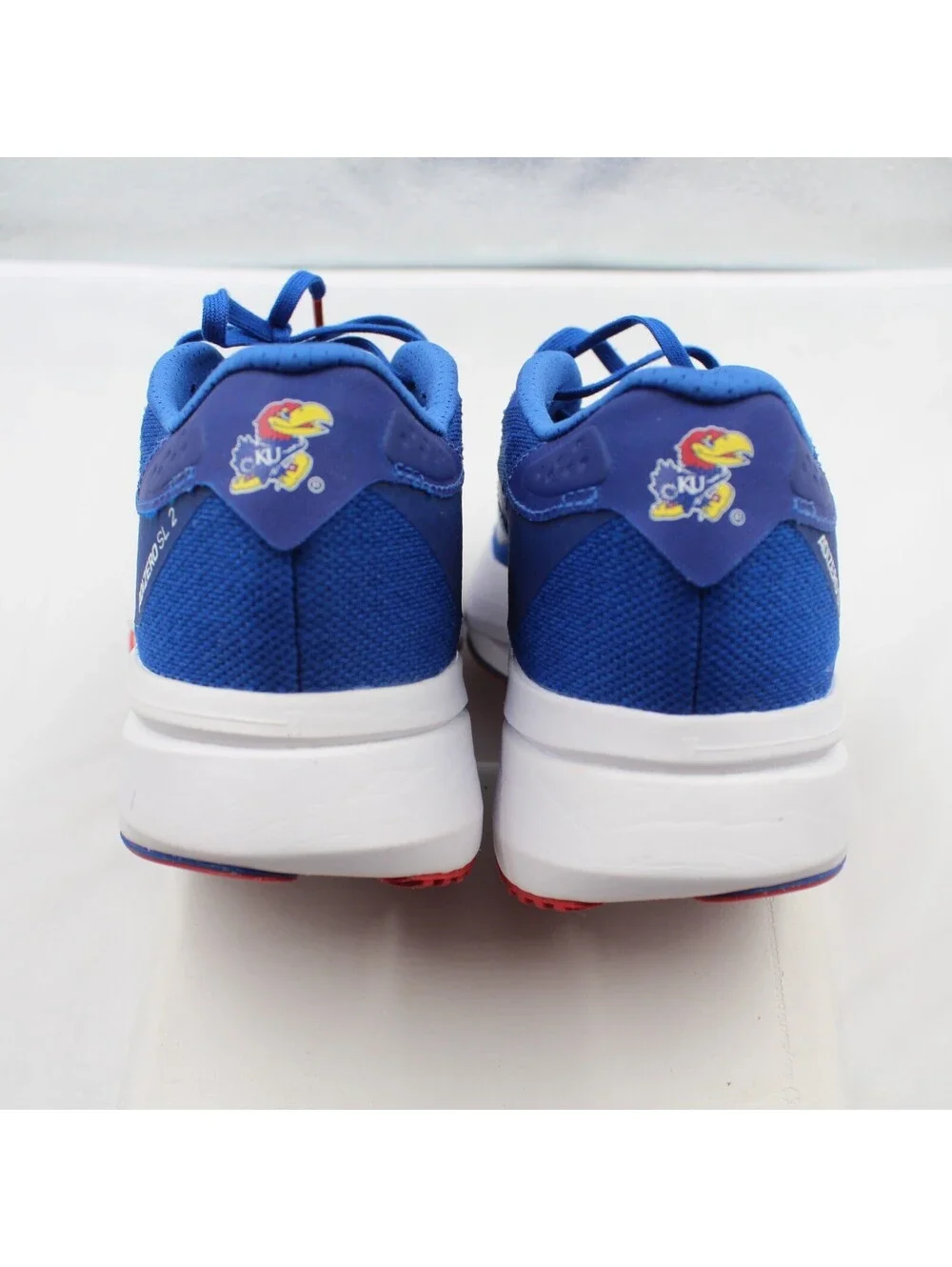 Adidas Adizero SL2 Sz 7 Men / 8 Women Kansas Jayhawks CROYAL/TEPORE/FTWWHT Blue